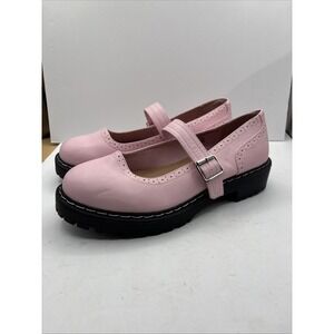 NEW With Flaw Mary Jane Flat (WW) Pink Women's Size 12WW